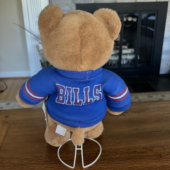 Very rare Vintage Buffalo Bills Bear with stand & glasses Collectible - Picture 5 of 14